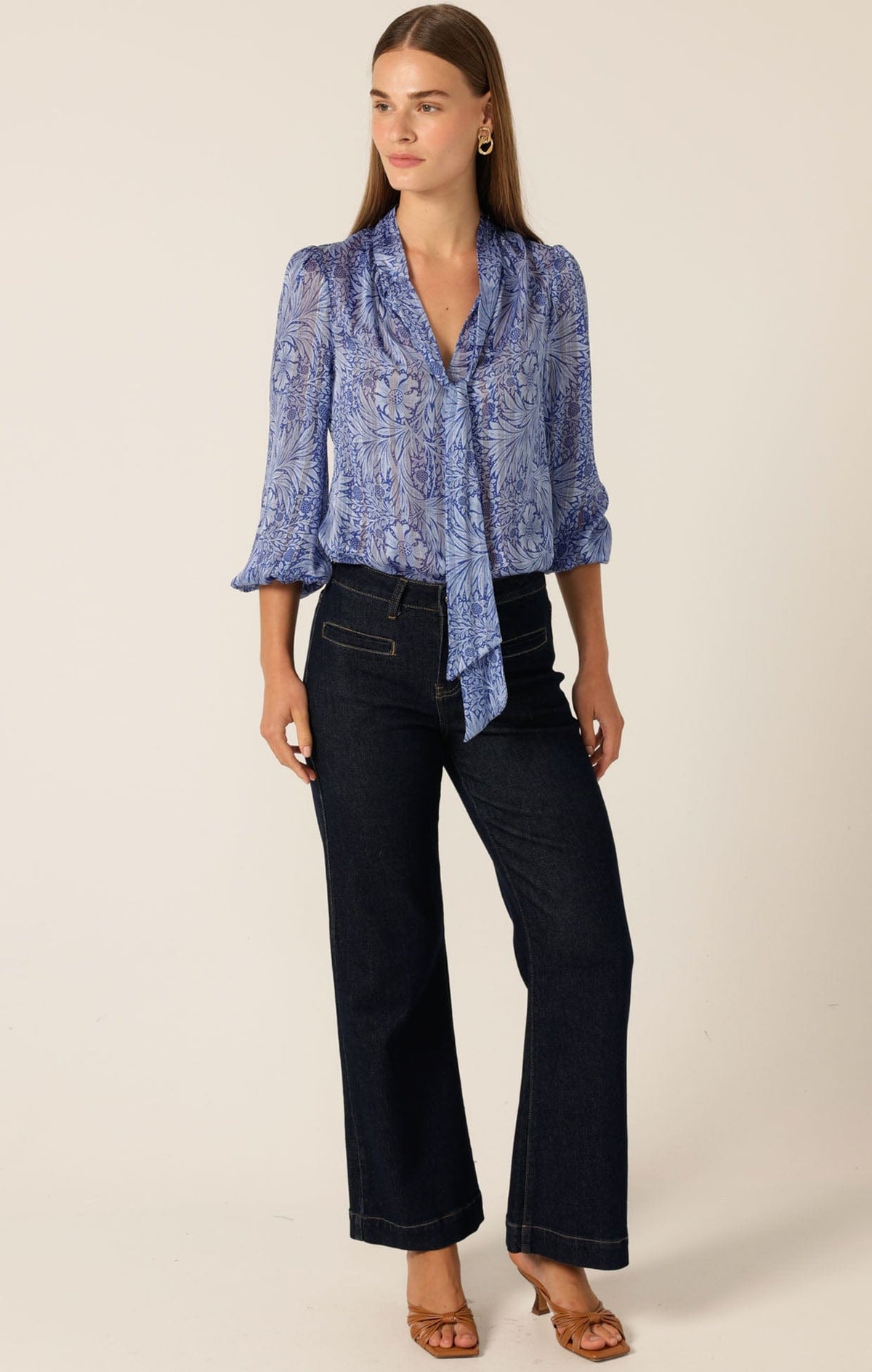 Pants Multi Occasion FREYA WIDE LEG JEAN IN INDIGO