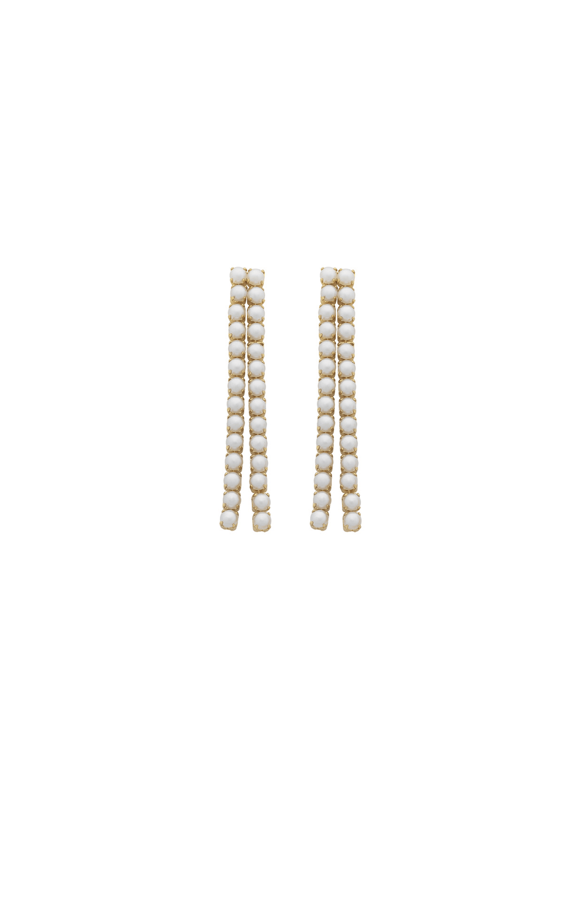 ACCESSORIES Earrings OS / GOLD GARLAND PEARL EARRING IN GOLD