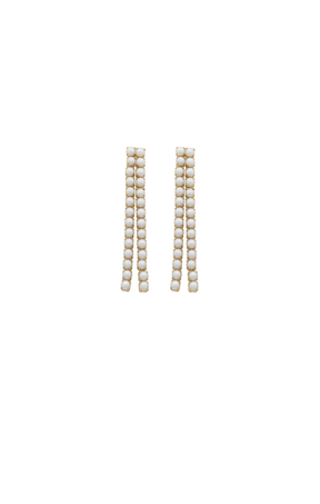 ACCESSORIES Earrings OS / GOLD GARLAND PEARL EARRING IN GOLD