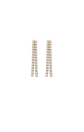 Earrings OS / GOLD GARLAND PEARL EARRING IN GOLD