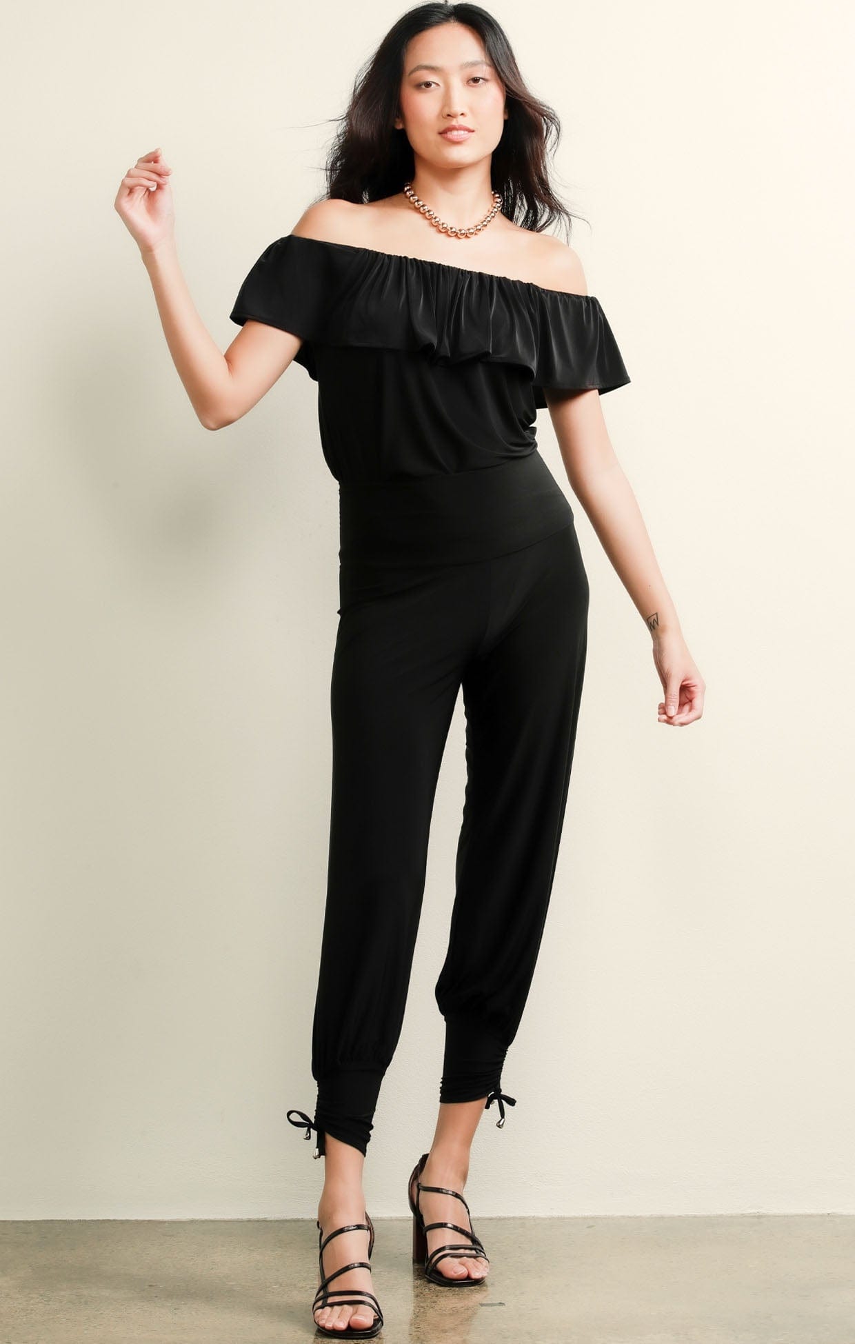 Pants Multi Occasion HAREM PANT IN BLACK