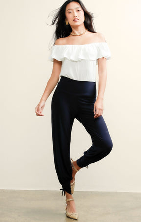 Pants Multi Occasion HAREM PANT IN NAVY