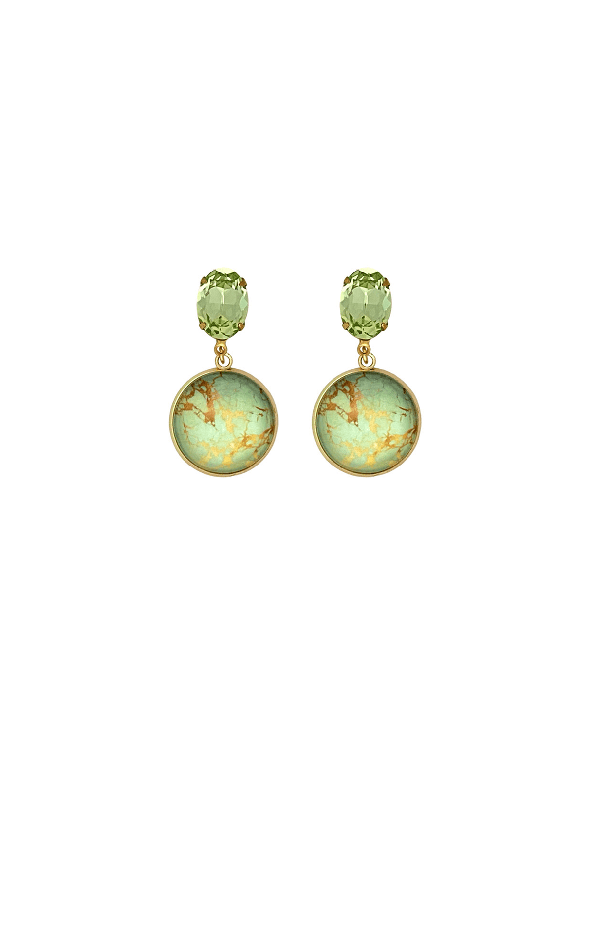 Earrings OS / GREEN HARRIET EARRING IN GREEN