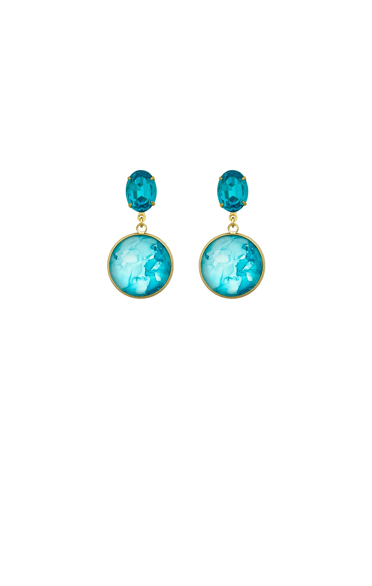 Earrings OS / TURQUOISE HARRIET EARRING IN TURQUOISE