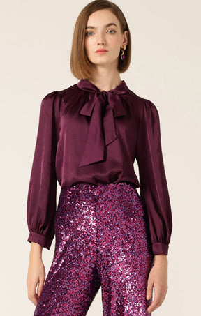 Tops HATCHIE BLOUSE IN BLACK CHERRY