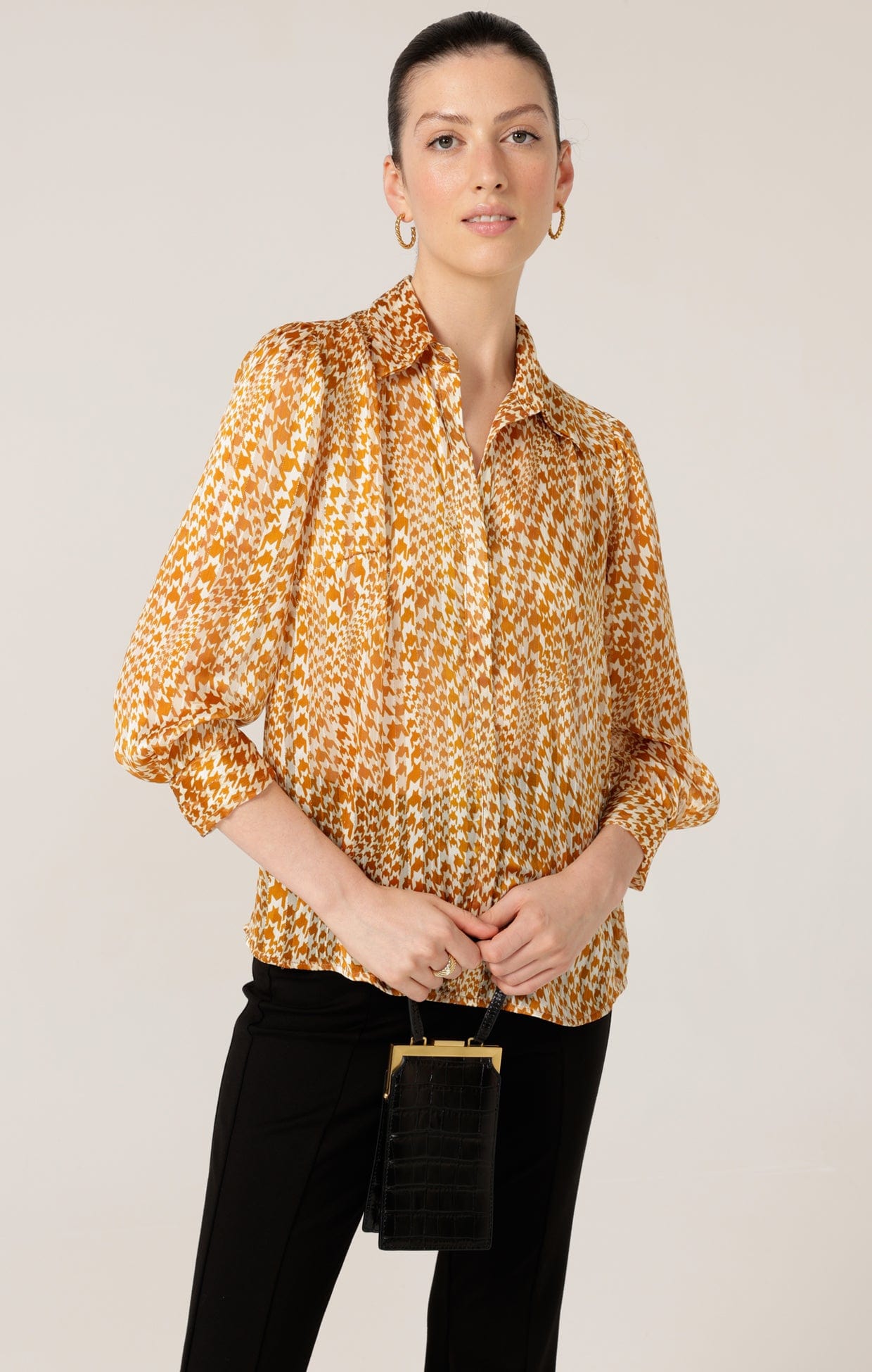 Tops HERRINGBONE BLOUSE