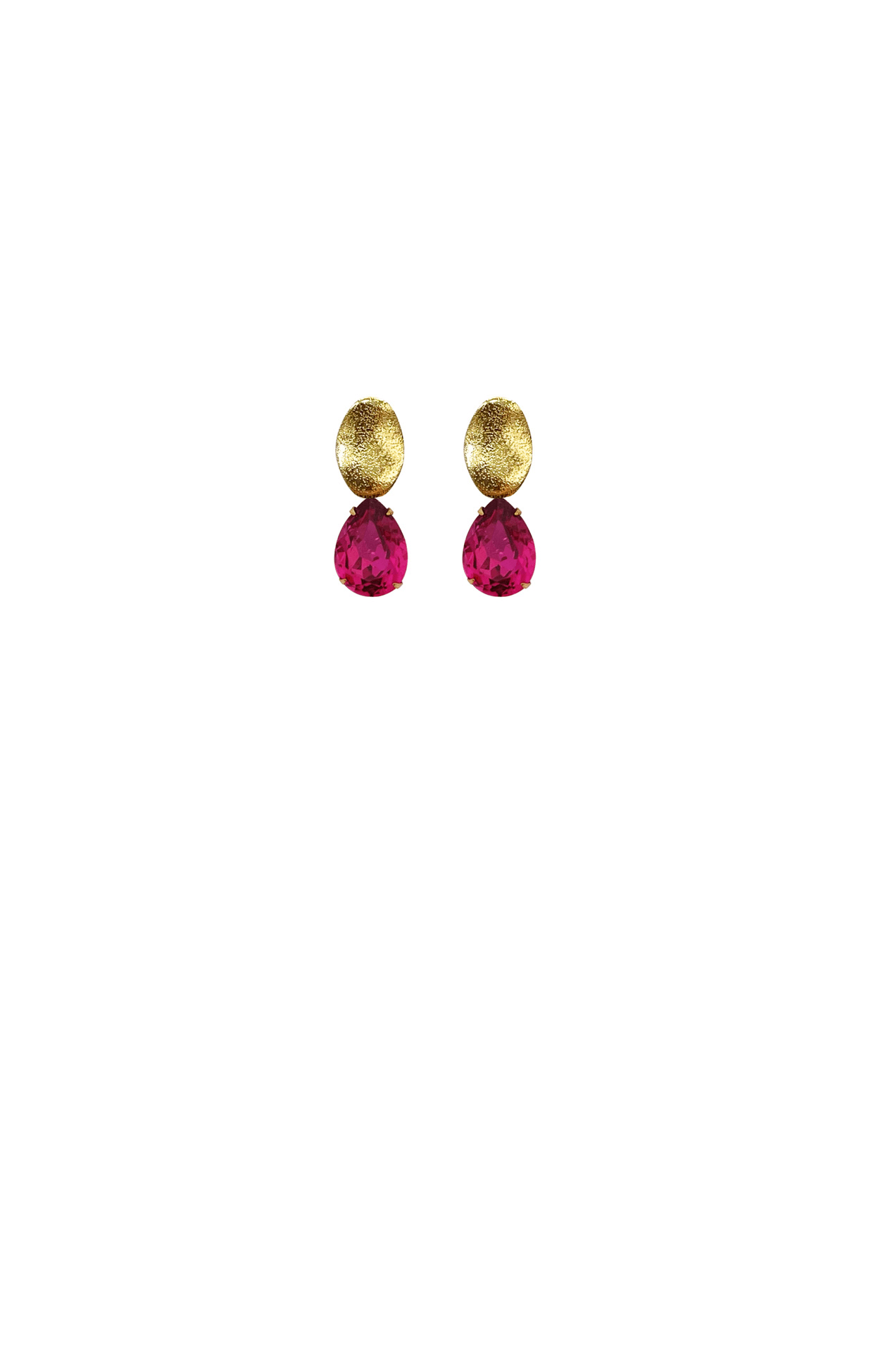 ACCESSORIES Earrings OS / PINK ISLA DROP EARRING IN FUCHSIA