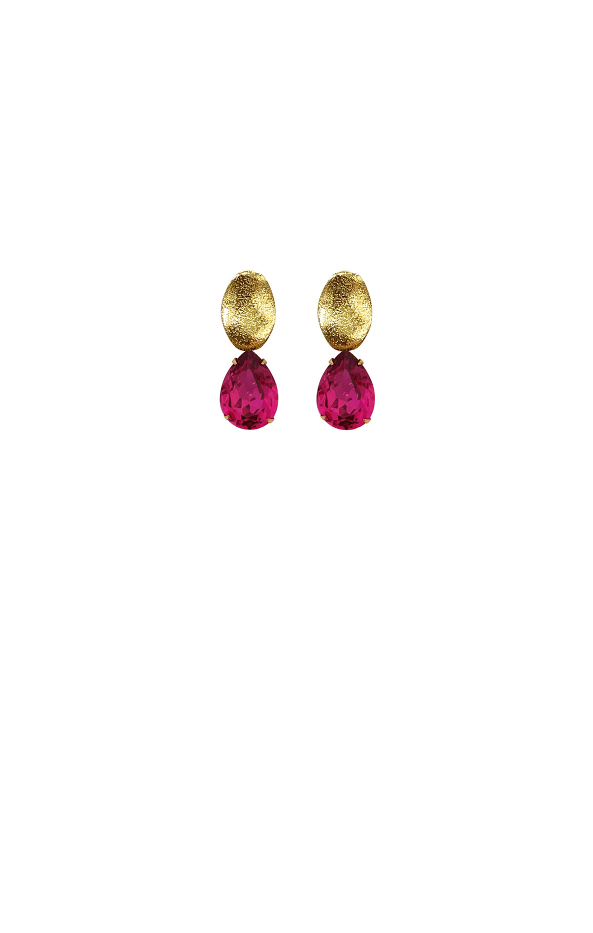 ACCESSORIES Earrings OS / PINK ISLA DROP EARRING IN FUCHSIA