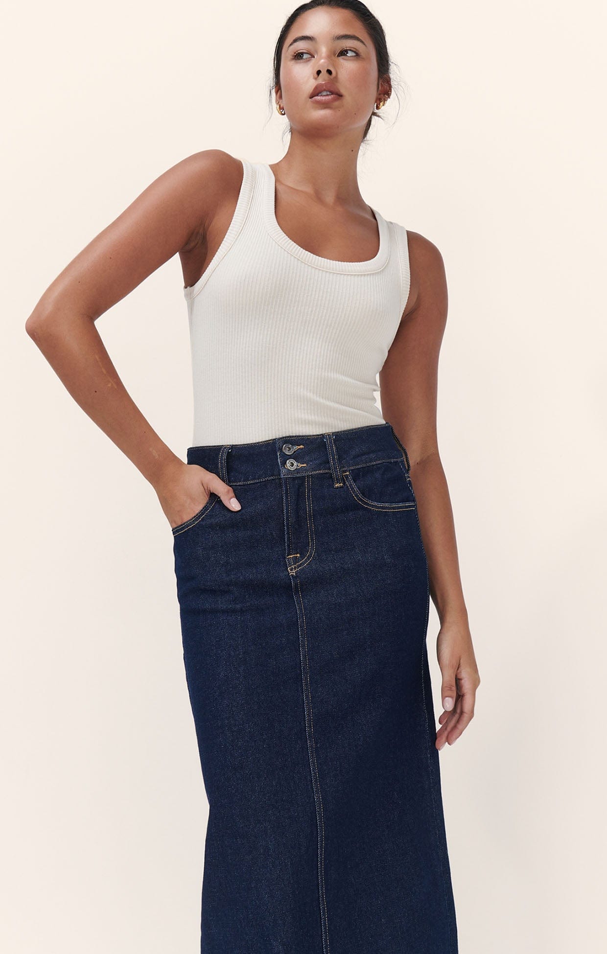 Skirts JONI DENIM MAXI SKIRT