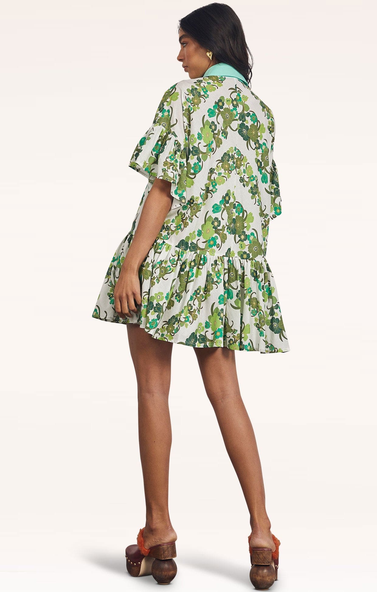 Dresses JUNGLE MINI DRESS IN GREEN