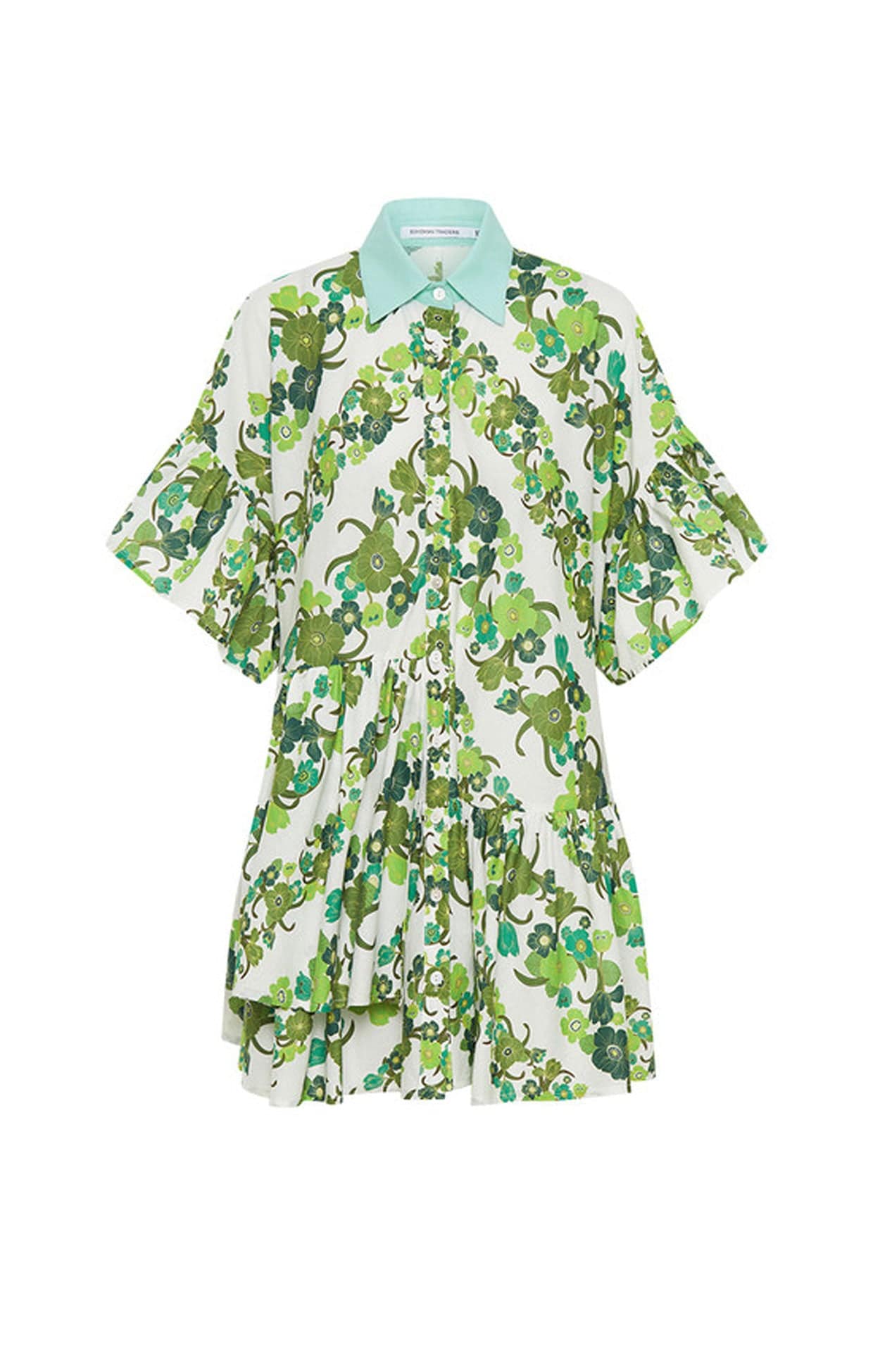 Dresses JUNGLE MINI DRESS IN GREEN