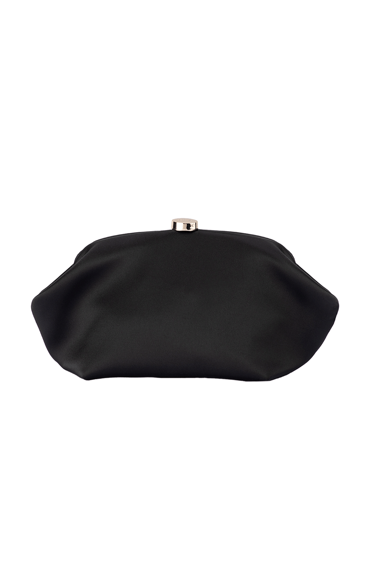 Bags OS / BLACK KARINA SATIN CLUTCH IN BLACK