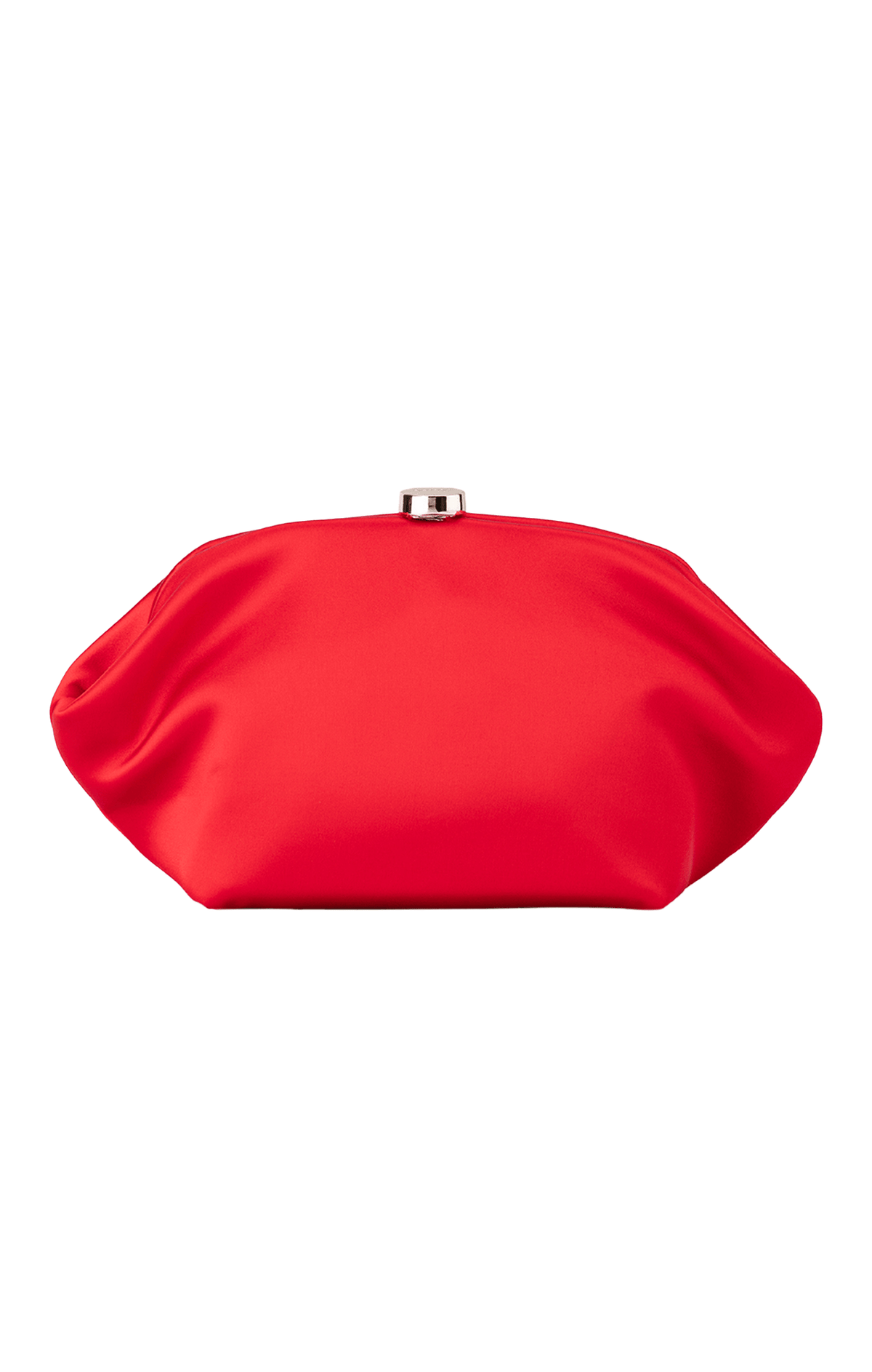 Bags OS / RED KARINA SATIN CLUTCH IN RED