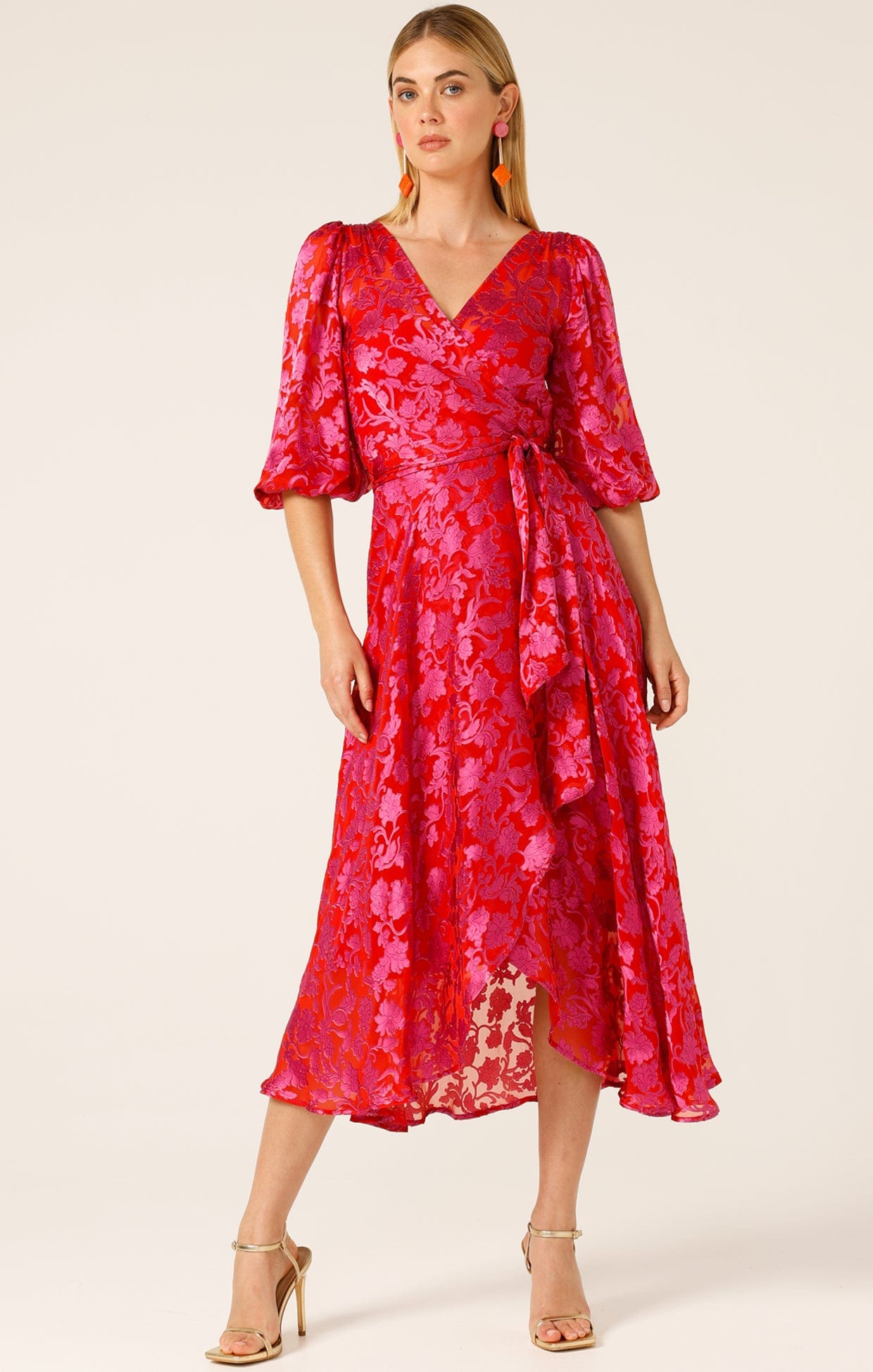 Dresses Events LILY FIRE WRAP DRESS