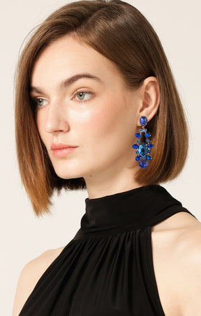 ACCESSORIES Earrings One Size / Blue LISBON EARRING IN SAPPHIRE AQUA