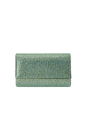 Bags OS / GREEN LIV CRYSTAL CLUTCH IN GREEN