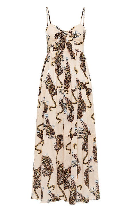 Dresses LOTTIE LEOPARD CUT OUT MIDI DRESS