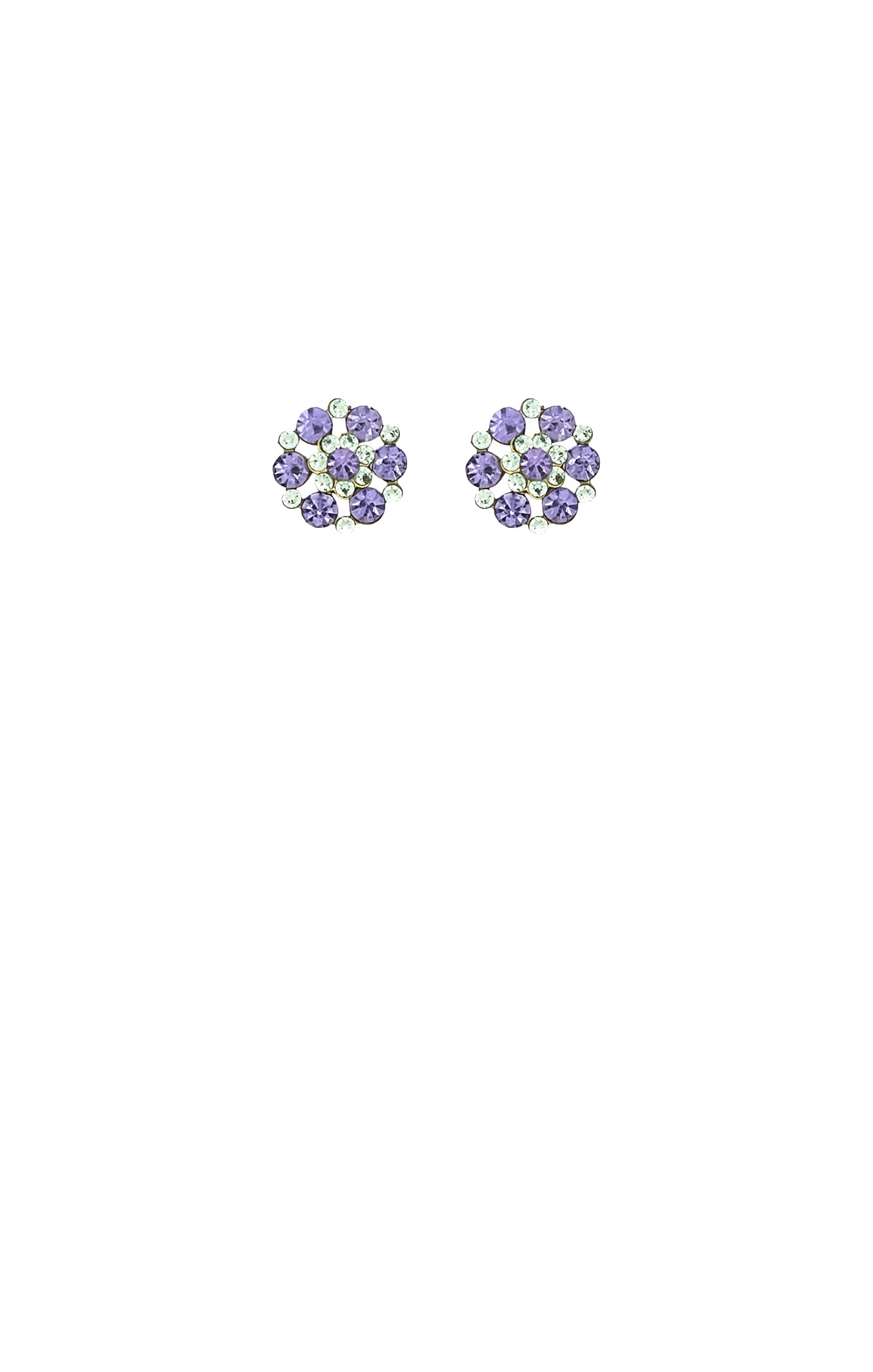 Earrings OS / PERIDOT/LILAC LUCIELLE EARRING IN PERIDOT AND LILAC