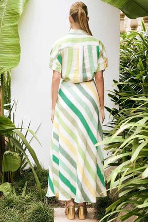 Skirts LULU LEA SKIRT IN TROPICAL STRIPE