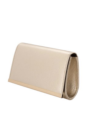 ACCESSORIES Bags Clutches One Size / Neutral MADDIE FOLDOVER CLUTCH IN GOLD