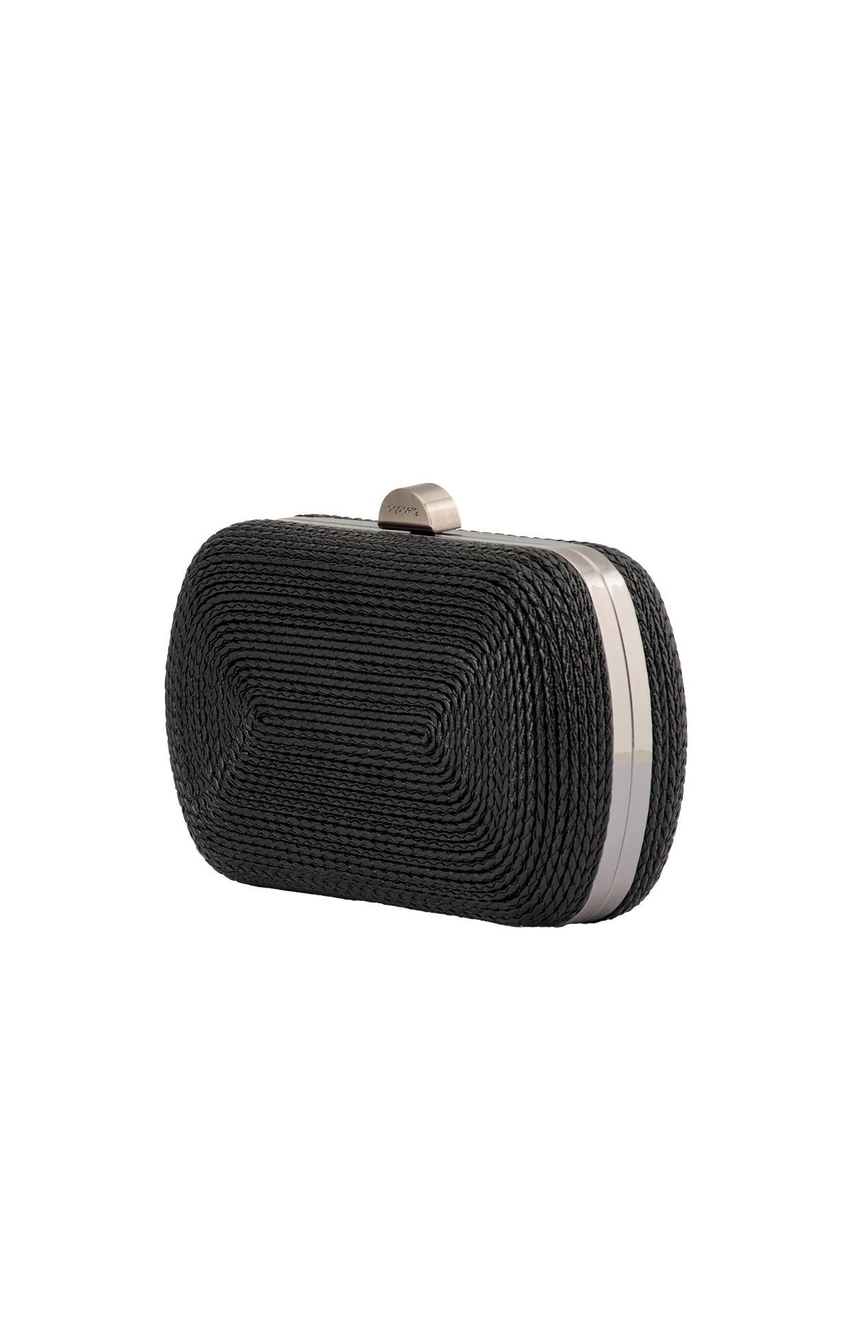 Bags OS / BLACK MARTINA COILED ROPE CLUTCH IN BLACK
