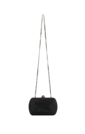 Bags OS / BLACK MARTINA COILED ROPE CLUTCH IN BLACK