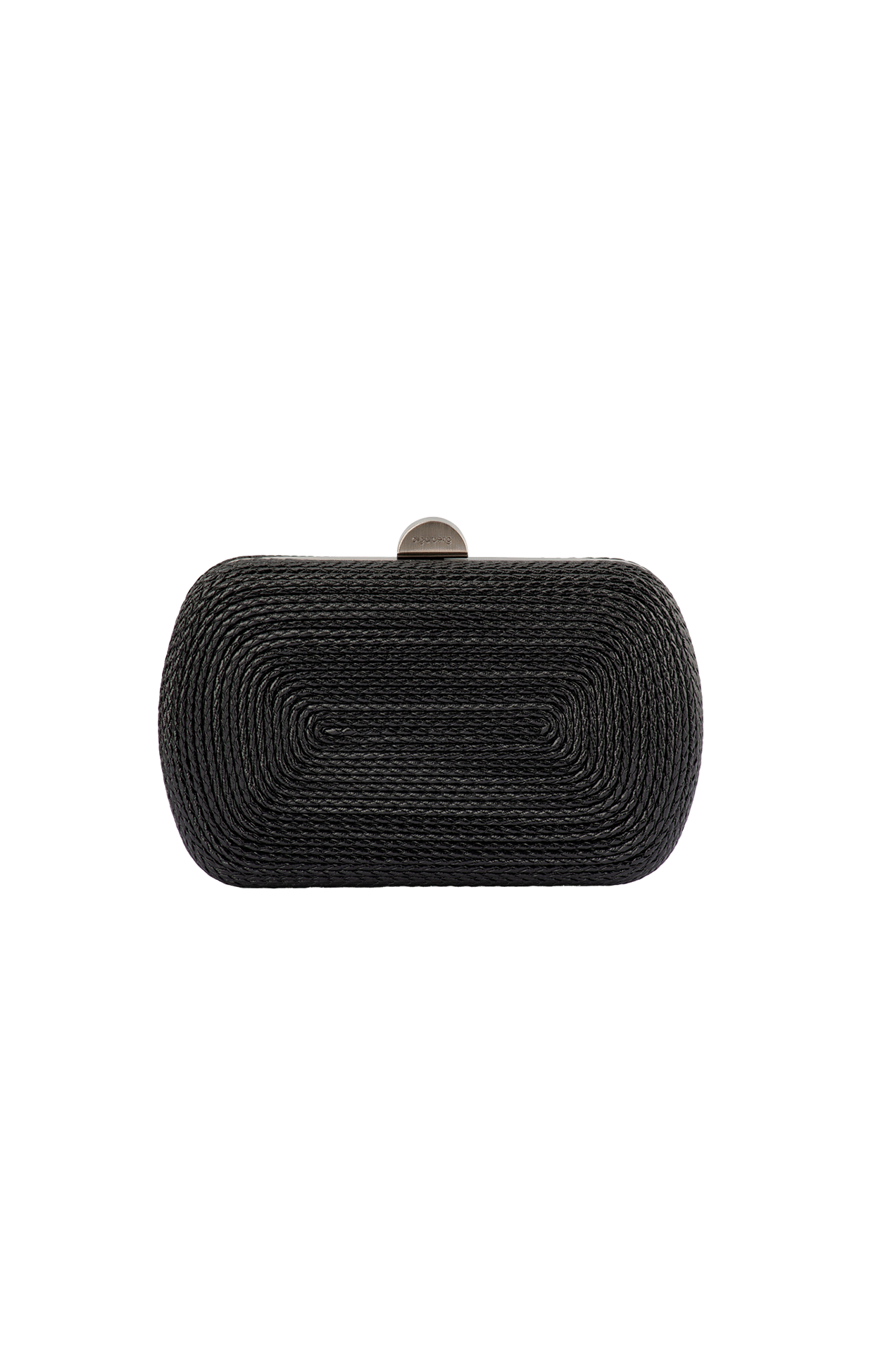 Bags OS / BLACK MARTINA COILED ROPE CLUTCH IN BLACK