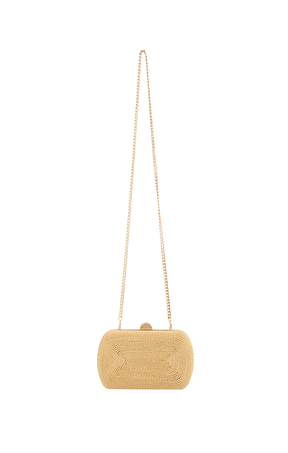 Bags OS / GOLD MARTINA COILED ROPE CLUTCH IN GOLD