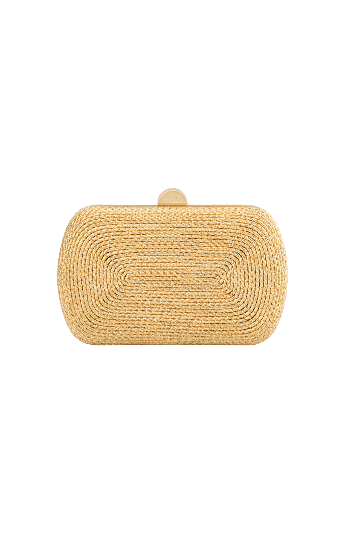 Bags OS / GOLD MARTINA COILED ROPE CLUTCH IN GOLD