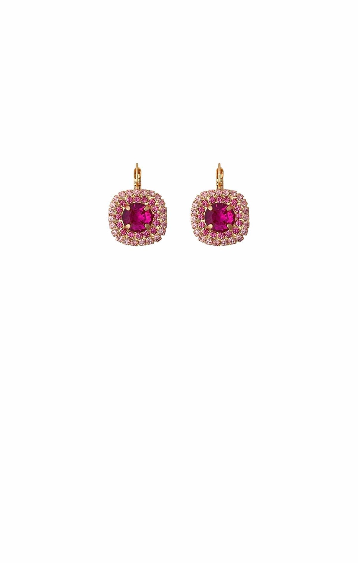 ACCESSORIES Earrings OS / RASPBERRY PINK MONACO EARRING IN RASPBERRY PINK