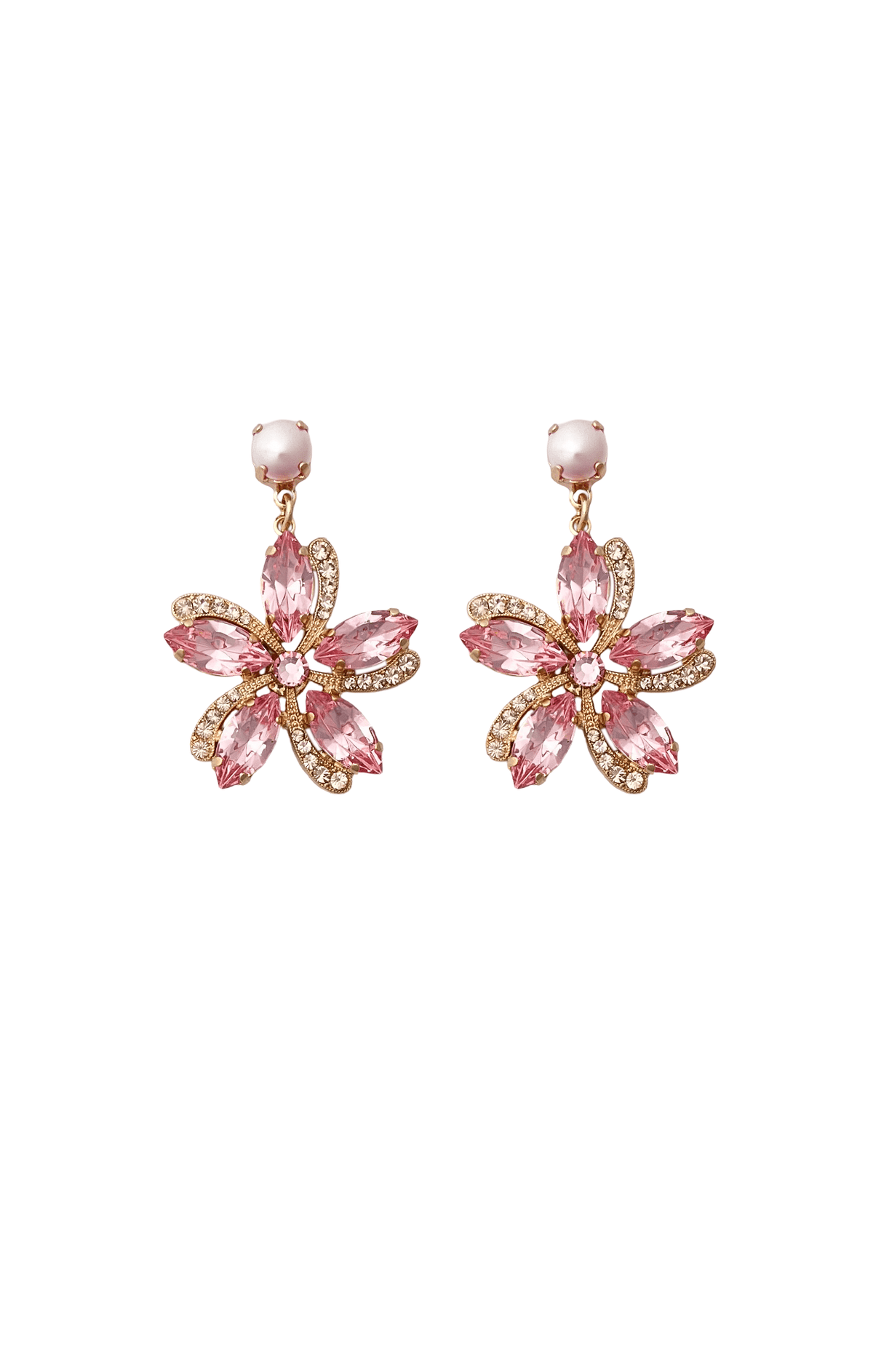 ACCESSORIES Earrings OS / PINK DIANTHUS MONTANA EARRING IN PINK DIANTHUS