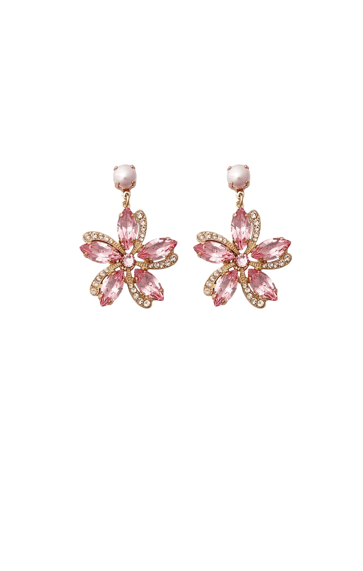 ACCESSORIES Earrings OS / PINK DIANTHUS MONTANA EARRING IN PINK DIANTHUS