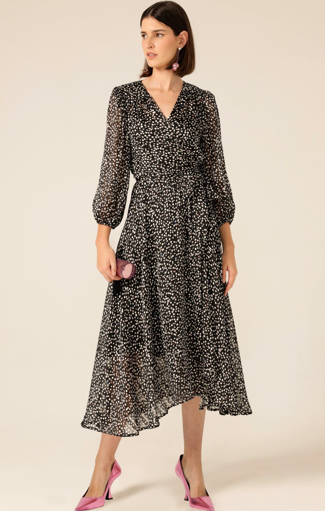 Dresses Multi Occasion MOONLIT MAZE WRAP DRESS