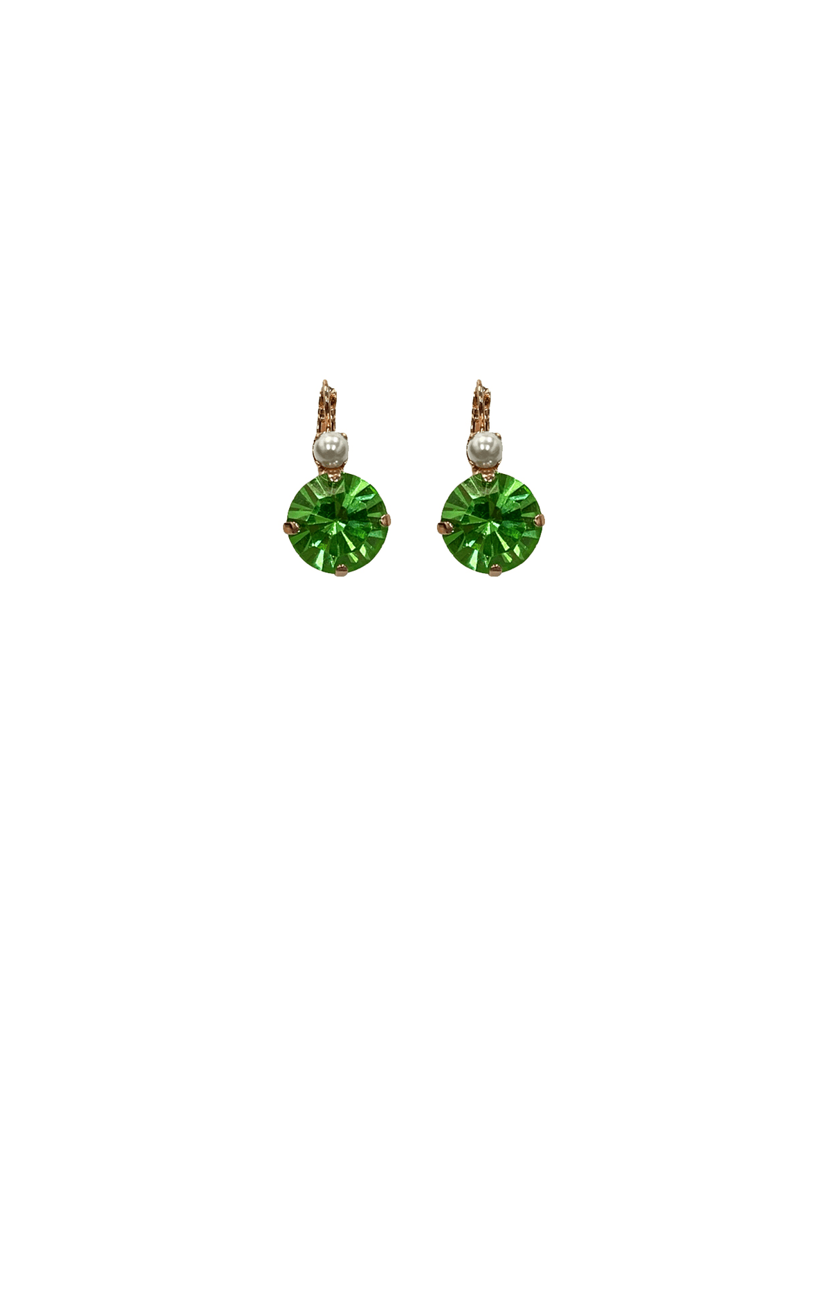 ACCESSORIES Earrings One Size / Green PRAGUE EARRING IN PEARL AND FERN