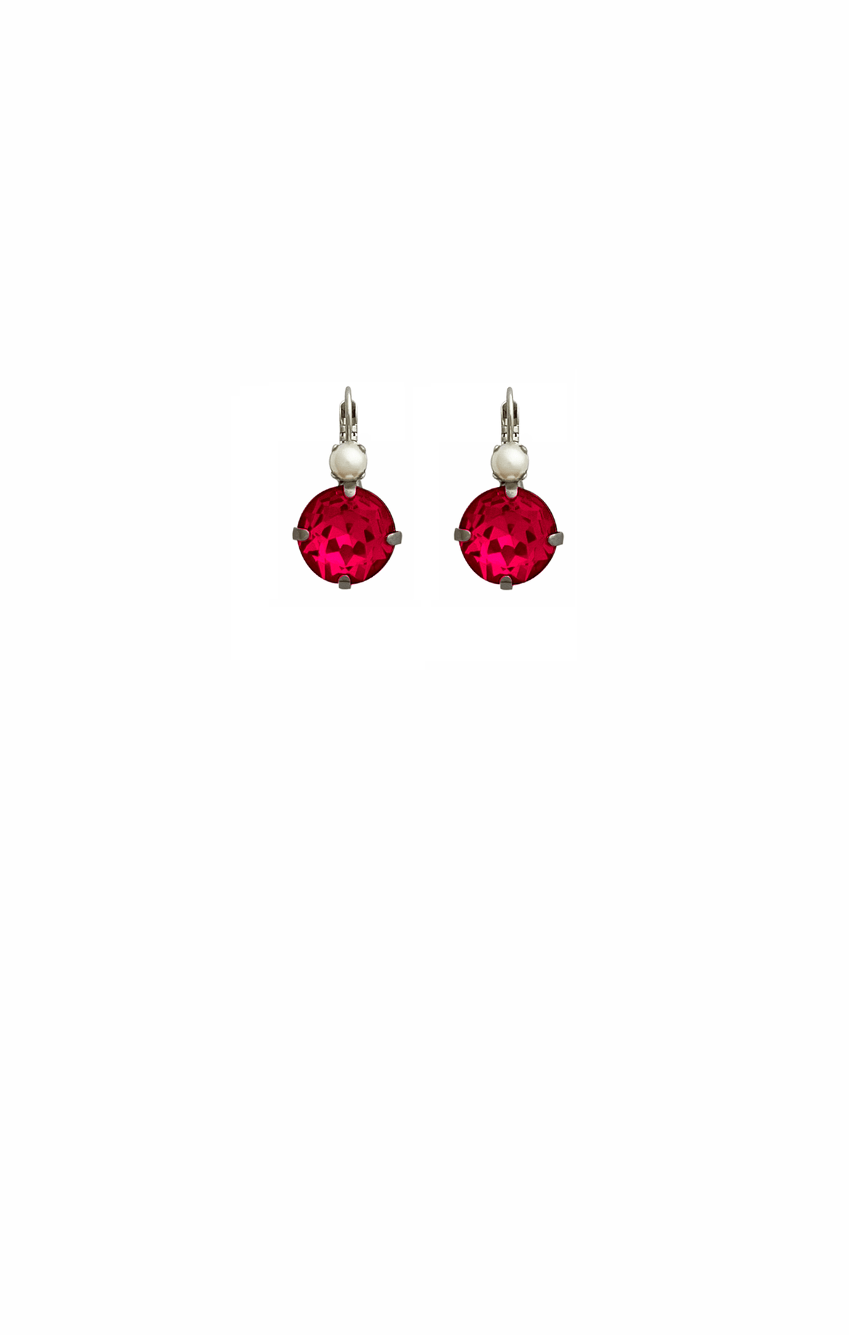 ACCESSORIES Earrings OS / PINK PRAGUE EARRING RHODIUM IN PEARL AND ROSE