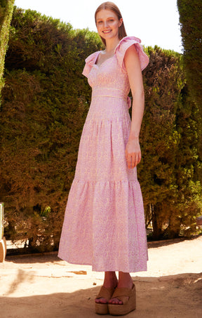 pink gallah maxi dress 