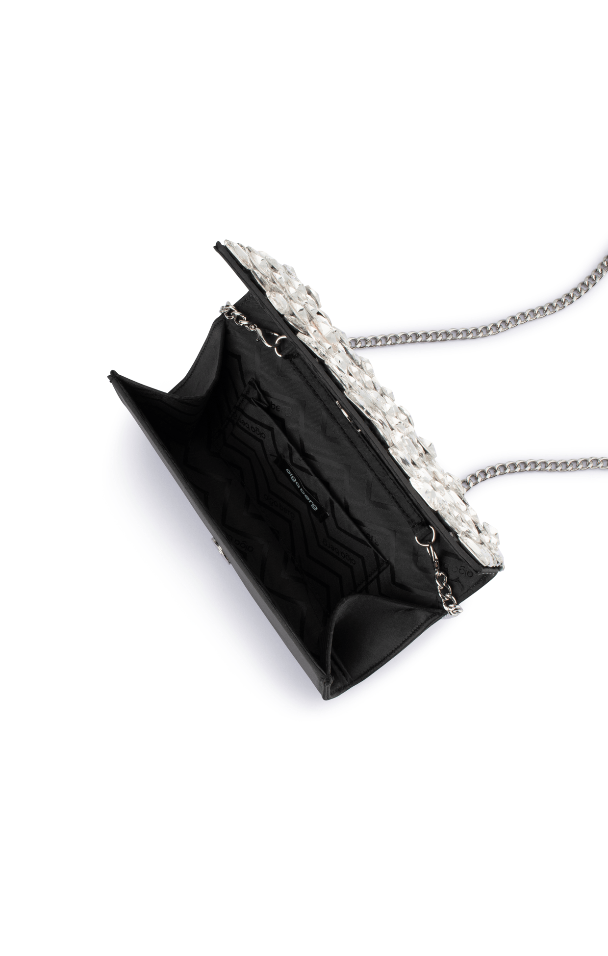 ACCESSORIES Bags Clutches OS / BLACK RENATA CRYSTAL ENCRUSTED CLUTCH IN BLACK