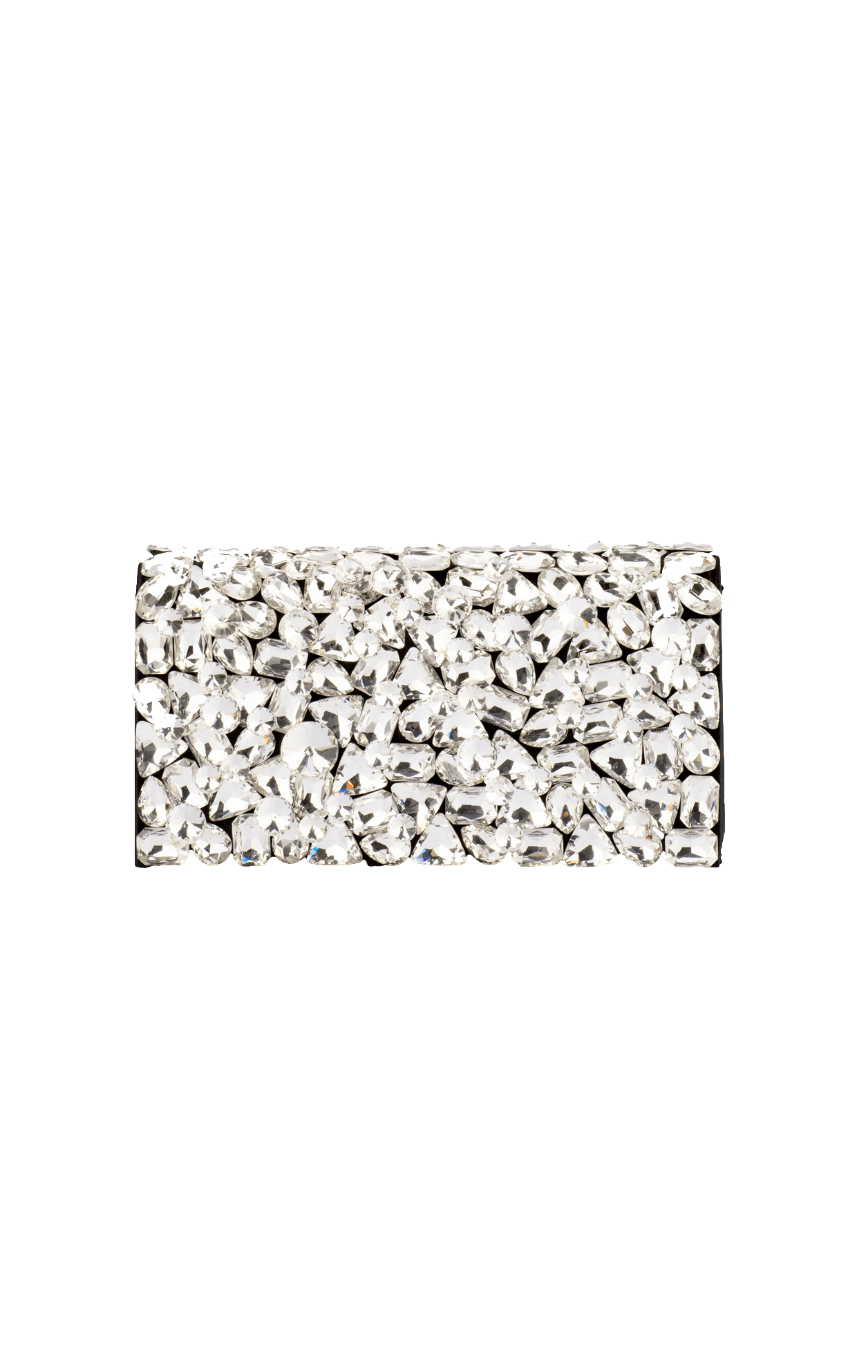 ACCESSORIES Bags Clutches OS / BLACK RENATA CRYSTAL ENCRUSTED CLUTCH IN BLACK