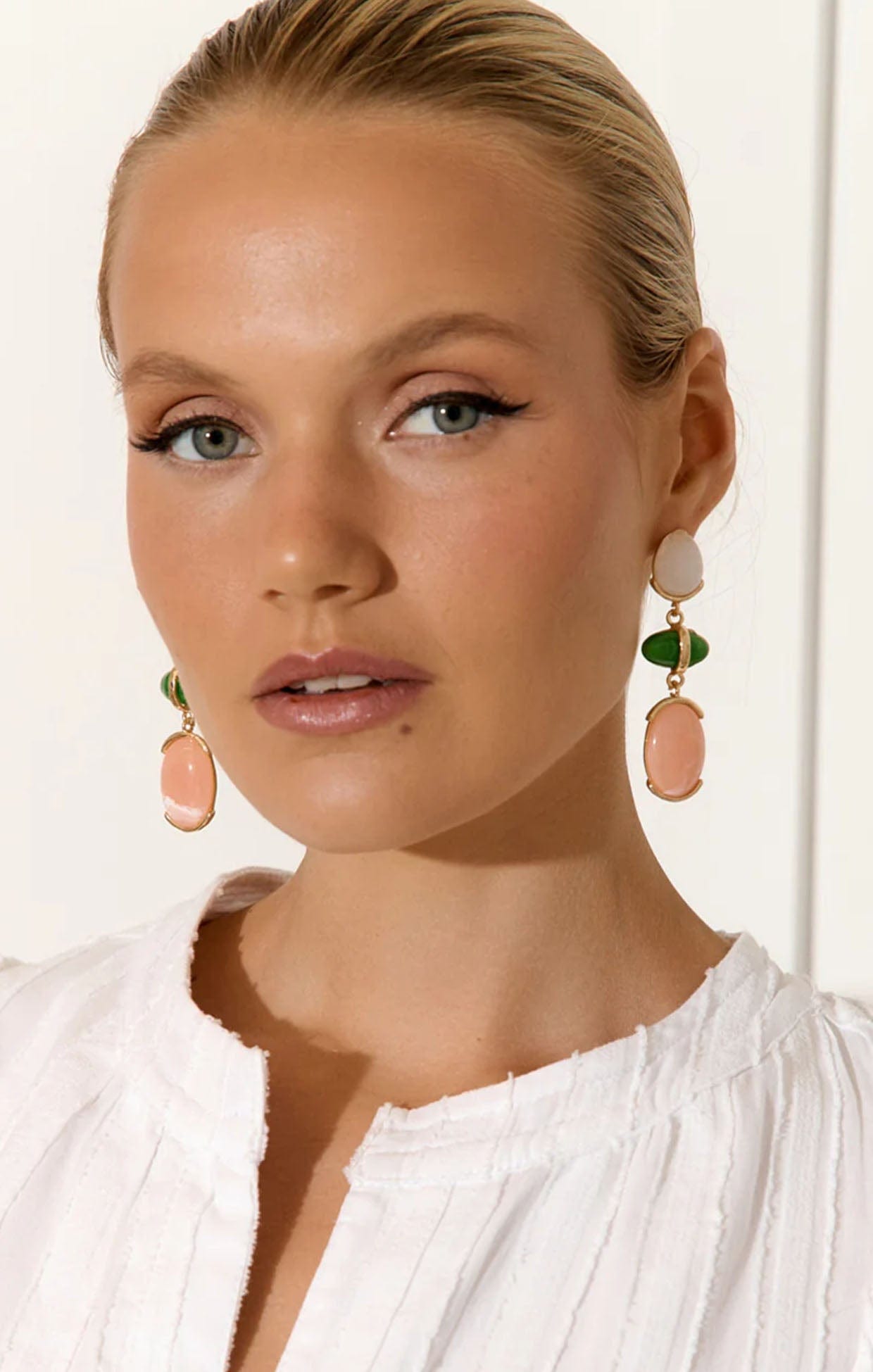 Earrings OS / MULTI RESIN TRIO DROP EARRING