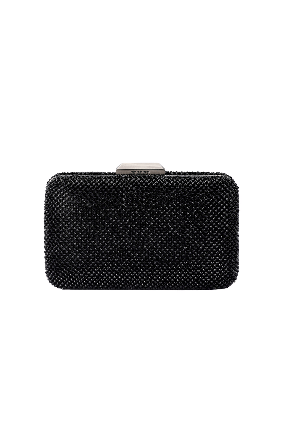 Bags OS / BLACK RONNY CRYSTAL MESH CLUTCH IN BLACK