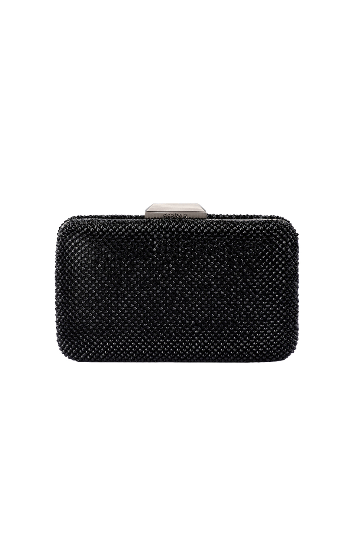 Bags OS / BLACK RONNY CRYSTAL MESH CLUTCH IN BLACK