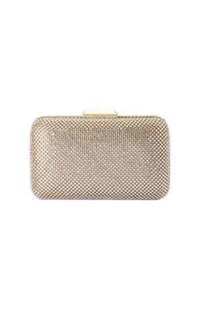 Bags OS / CHAMPAGNE RONNY CRYSTAL MESH CLUTCH IN CHAMPAGNE