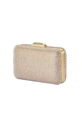 Bags OS / CHAMPAGNE RONNY CRYSTAL MESH CLUTCH IN CHAMPAGNE