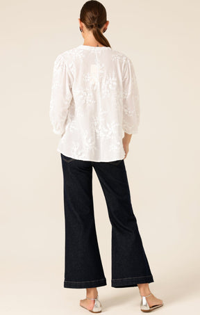 Tops SCARLETT COTTON SHIRT IN ORIENT WHITE