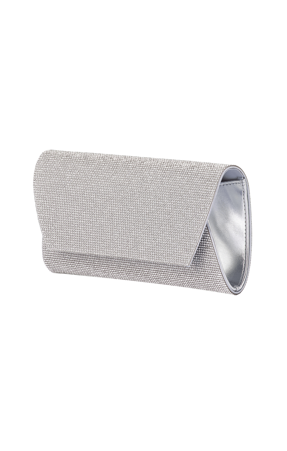 Bags OS / SILVER STACEY CRYSTAL CLUTCH IN SILVER