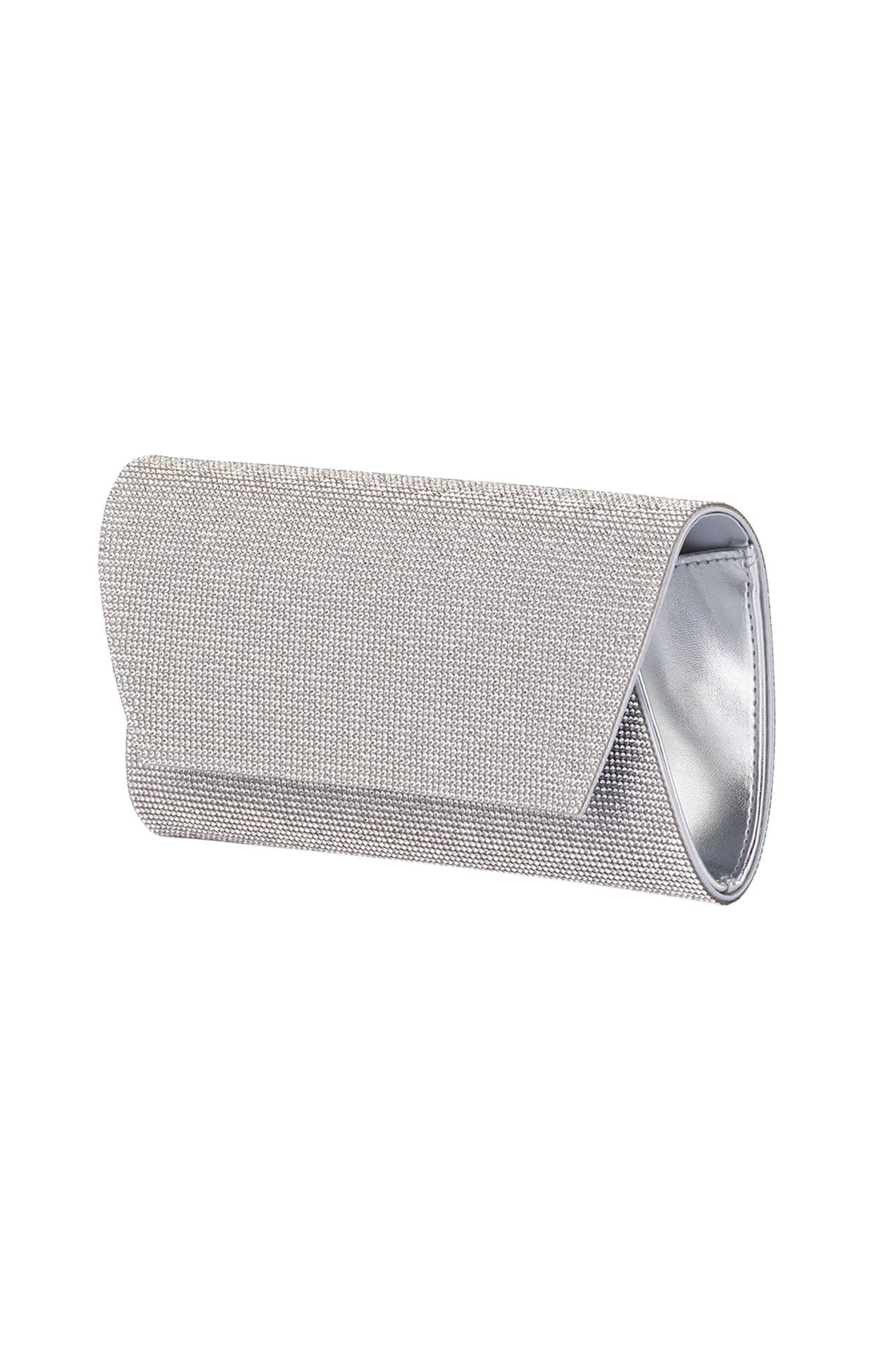 Bags OS / SILVER STACEY CRYSTAL CLUTCH IN SILVER