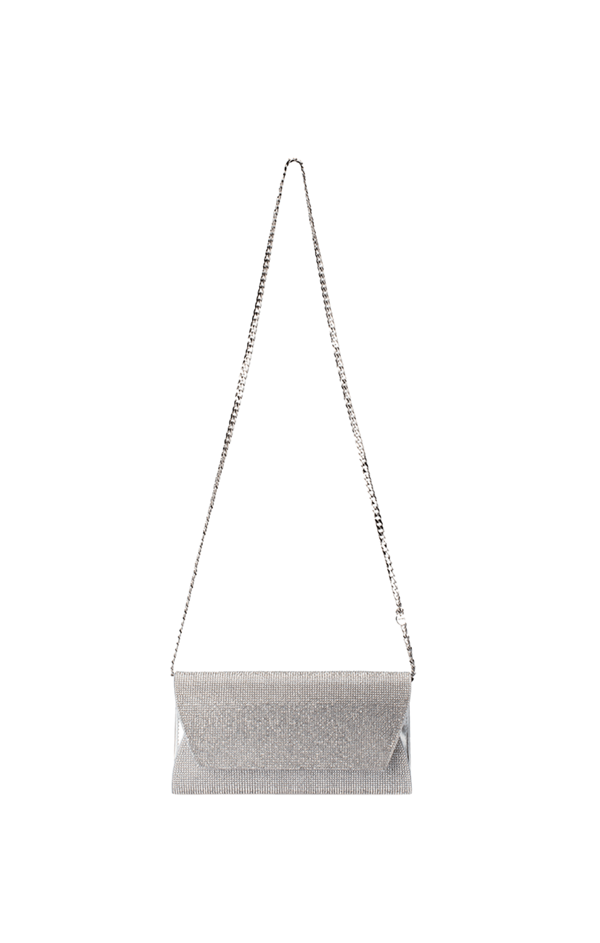 Bags OS / SILVER STACEY CRYSTAL CLUTCH IN SILVER