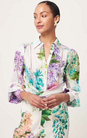 Tops SWANSON EMBROIDERED COTTON VOILE SHIRT