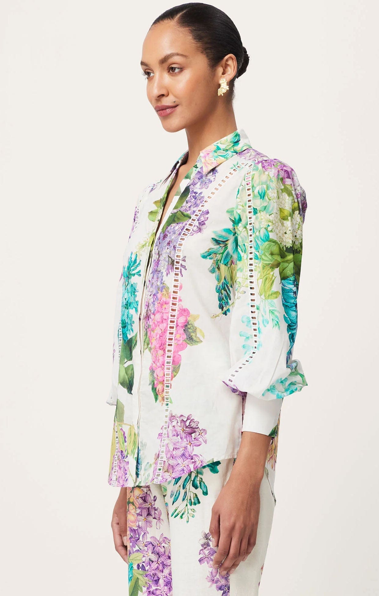 Tops SWANSON EMBROIDERED COTTON VOILE SHIRT