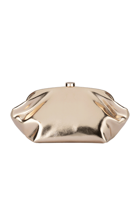 Bags OS / GOLD TALLY METALLIC CLUTCH IN GOLD